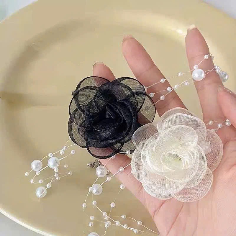CHOKER HOA CỘT CỔ NGỌC TRAI