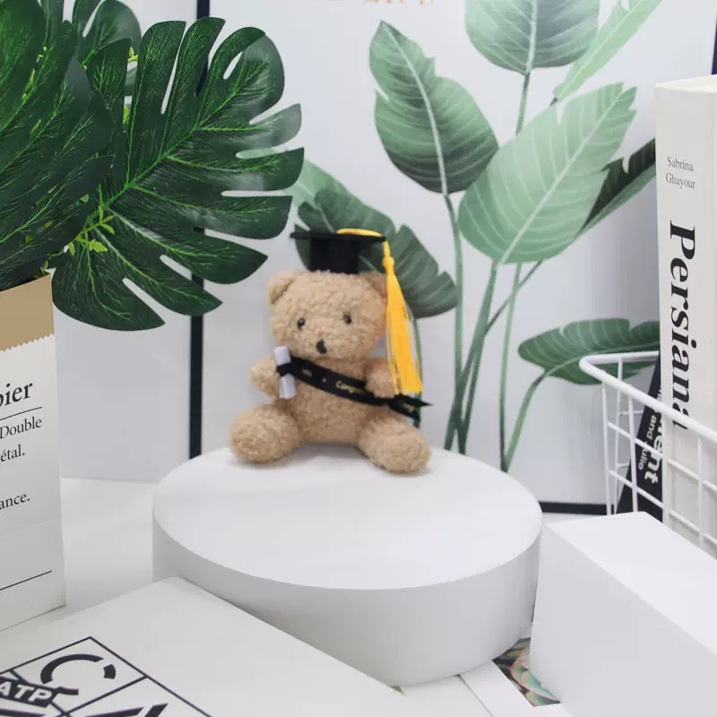 GẤU TỐT NGHIỆP MINI BĂNG RÔN ĐEN