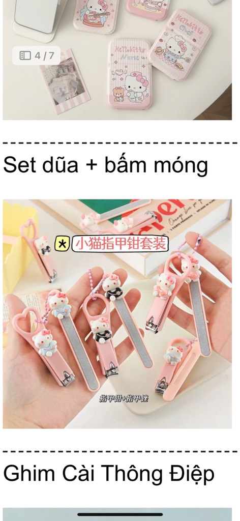 SET DŨA KÈM BẤM MÓNG
