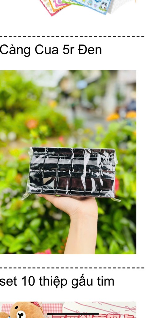 KẸP CUA ĐEN 5 RĂNG (NHÁM BÓNG)