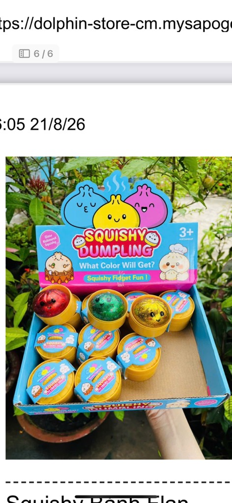 SQUISHY MOCHI BÁNH BAO KIM TUYẾN 1C