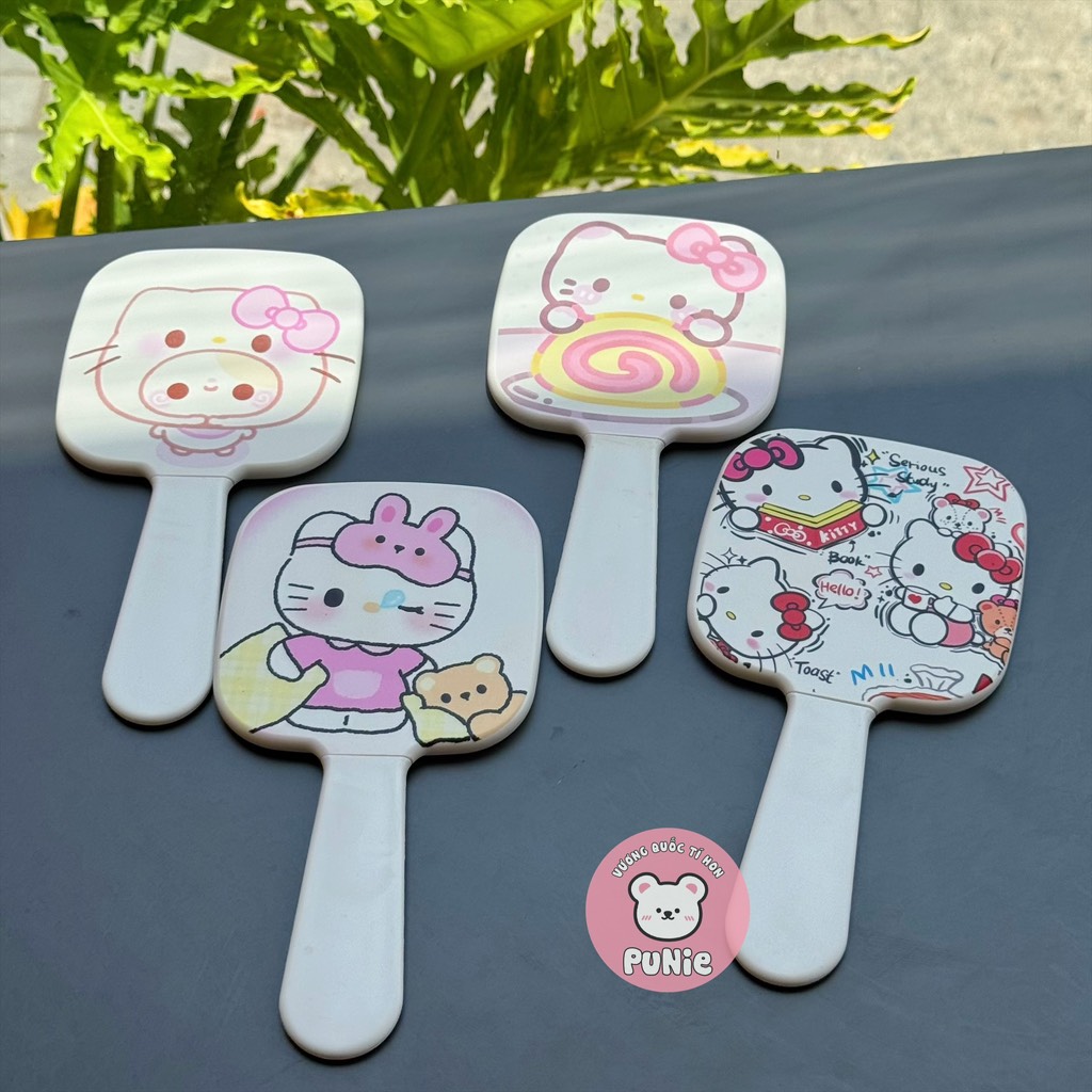GƯƠNG LƯỢC KITTY CẦM TAY